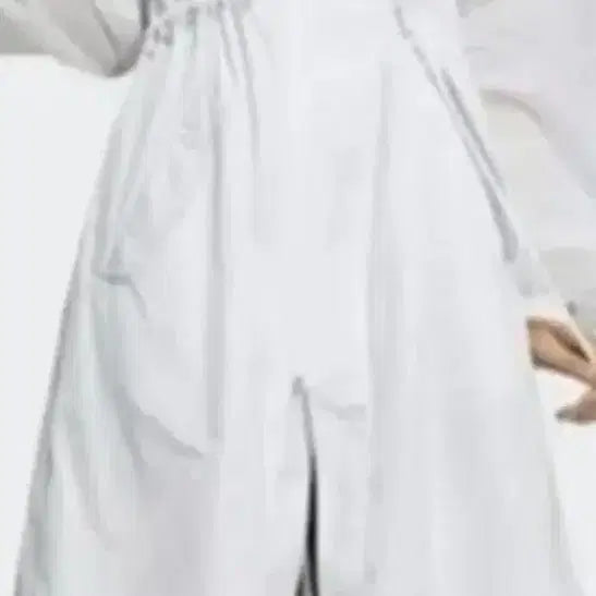[BUNJANG] Adidas White Long Windbreaker / 아디다스 화이트 롱 바람막이 윈드브레이커
