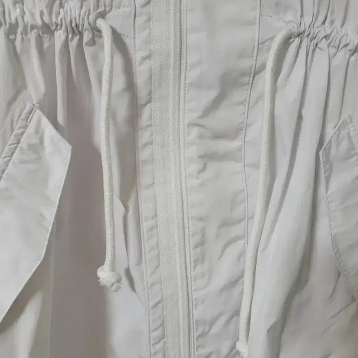 [BUNJANG] Adidas White Long Windbreaker / 아디다스 화이트 롱 바람막이 윈드브레이커