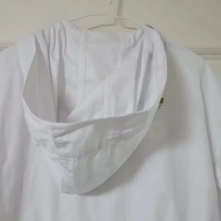 [BUNJANG] Adidas White Long Windbreaker / 아디다스 화이트 롱 바람막이 윈드브레이커