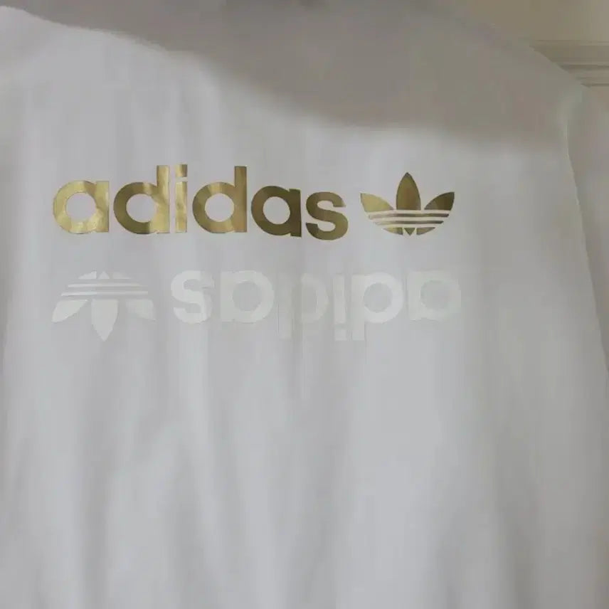 [BUNJANG] Adidas White Long Windbreaker / 아디다스 화이트 롱 바람막이 윈드브레이커