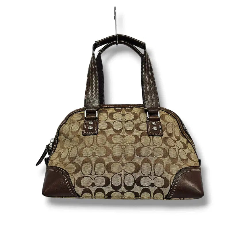 [BUNJANG] Coach Signature Flat Top Tote Bag / Coach 코치 시그니처 서플렛 토트백