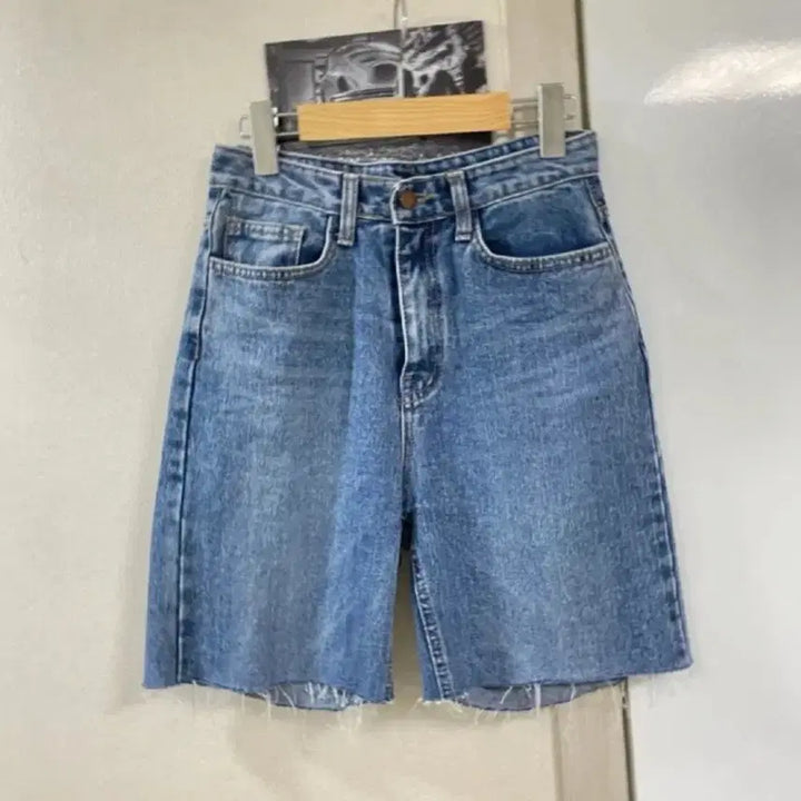 [BUNJANG] Denim Cut-Off Shorts / 청반바지 데님 5부 컷팅진 숏팬츠