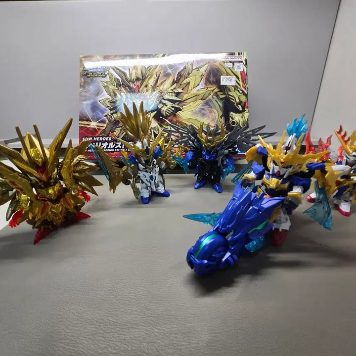 [BUNJANG] Bandai SD Sangoku Soketsuden Zhao Yun Double O Gundam &amp; Ryuren / 반다이 SD 삼국창걸전 조운 더블오 건담&amp;벽룡구