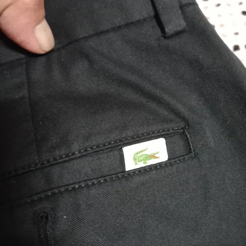 [BUNJANG] Lacoste Tapered Fit Pants - Black - Size 32 / 라코스테 테이퍼드핏 팬츠 32!!