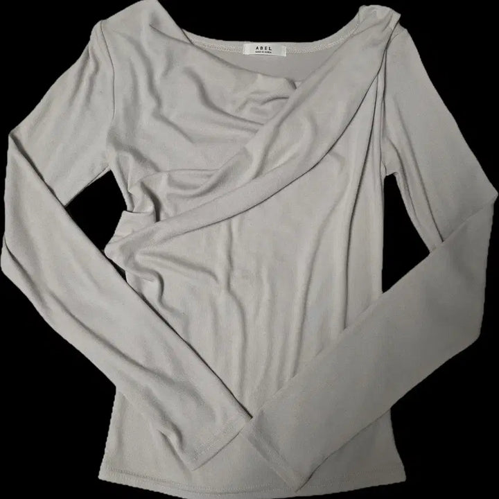 [BUNJANG] Shirring Long Sleeve T-Shirt / 셔링 긴팔 티셔츠 FREE