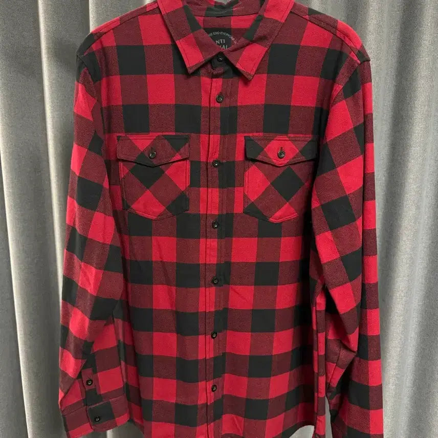 [SOLD OUT] (XL) 안티소셜소셜클럽 플란넬 체크 셔츠 레드