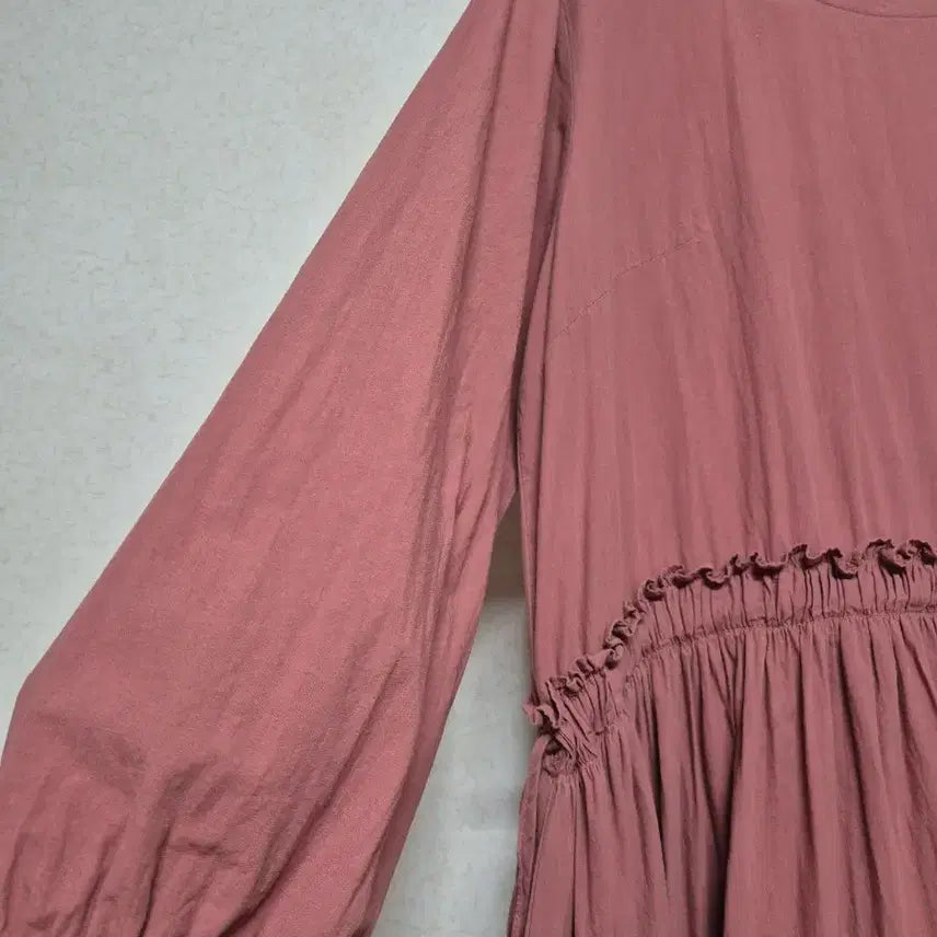 [SOLD OUT] 면100  긴팔 퍼프 원피스
