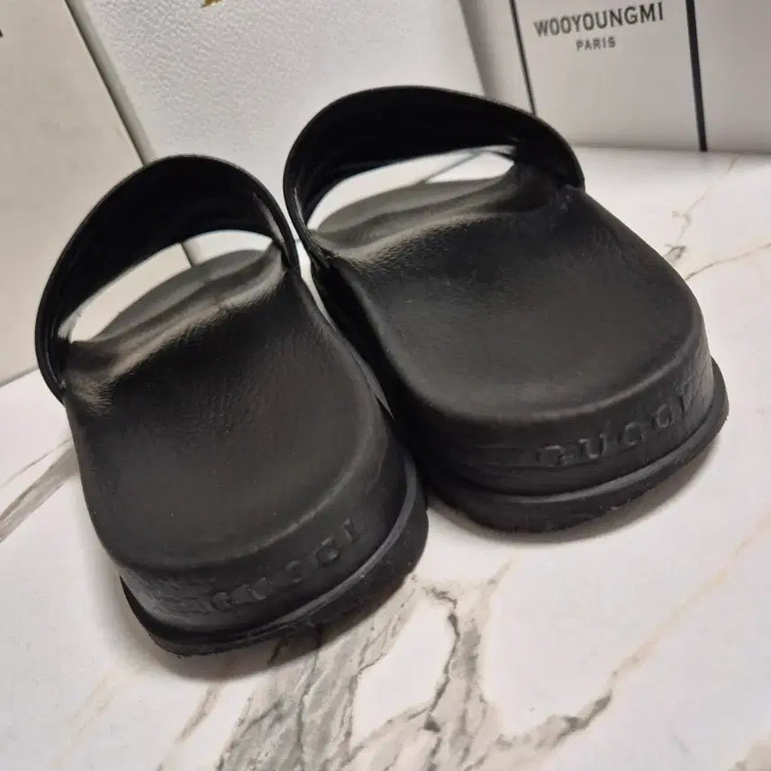 [BUNJANG] Gucci GG Leather Slide Sandals / (정품) 구찌 GG 가죽 슬라이드 샌들 슬리퍼 285