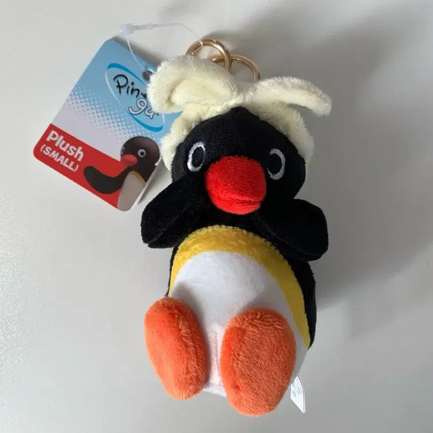 [BUNJANG] Pingu Hairband Doll Keyring / 핑구 헤어밴드 인형키링 10cm