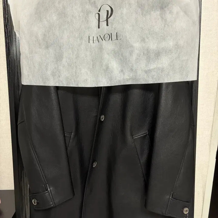 [BUNJANG] Hanoll Half Leather Jacket / 한올 hanoll 하프 레더 자켓 half leather jacket