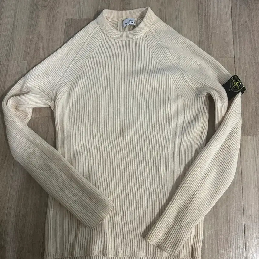 [BUNJANG] Stone Island Ivory Knit Sweater / 스톤아일랜드 아이보리 니트