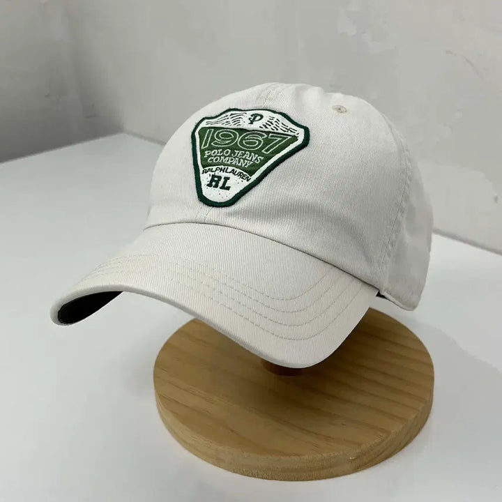 [BUNJANG] Polo Ralph Lauren P Wing Shield White Ball Cap / 폴로 랄프로렌 p wing 쉴드 화이트 볼캡 모자