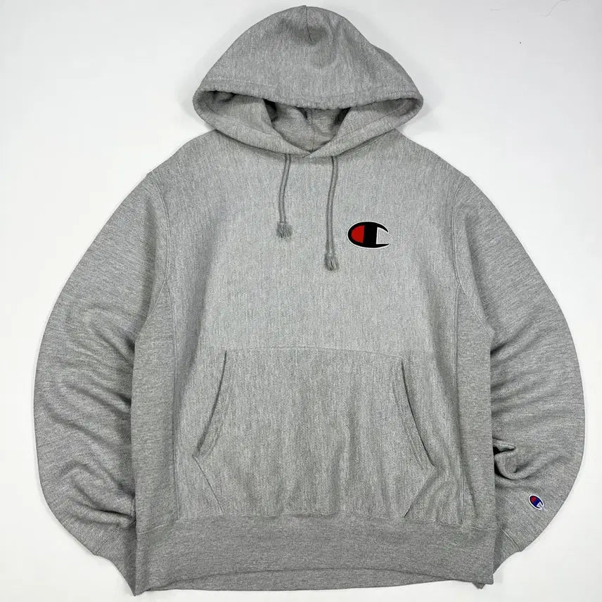 [BUNJANG] Champion Reverse Weave Hoodie Grey / (실측L) 챔피온 오리지널 리버스위브 후드티 그레이