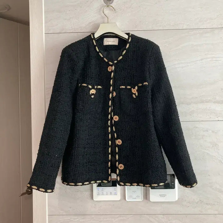[BUNJANG] London Lace Black Tweed Jacket / 런던레이스 블랙 트위드 자켓