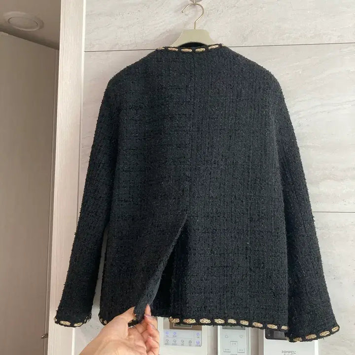[BUNJANG] London Lace Black Tweed Jacket / 런던레이스 블랙 트위드 자켓