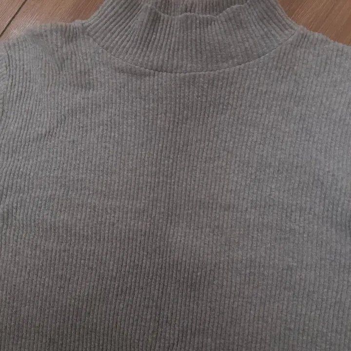 [BUNJANG] Basic Gray Ribbed Knit Sweater / 회색니트