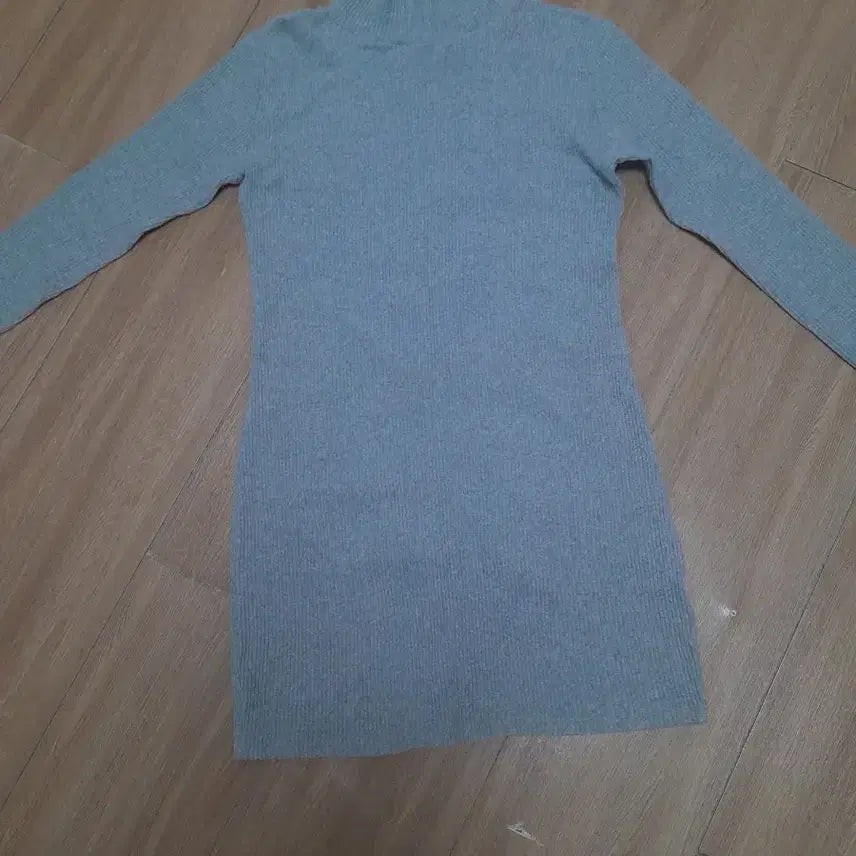 [BUNJANG] Basic Gray Ribbed Knit Sweater / 회색니트