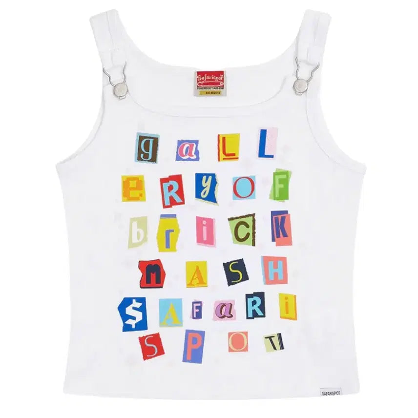 [BUNJANG] Safarispot 1/2 Suspender Sleeveless White Sticker Pack / 사파리스팟 1/2 스티커팩 서스펜더 슬리브리스 화이트