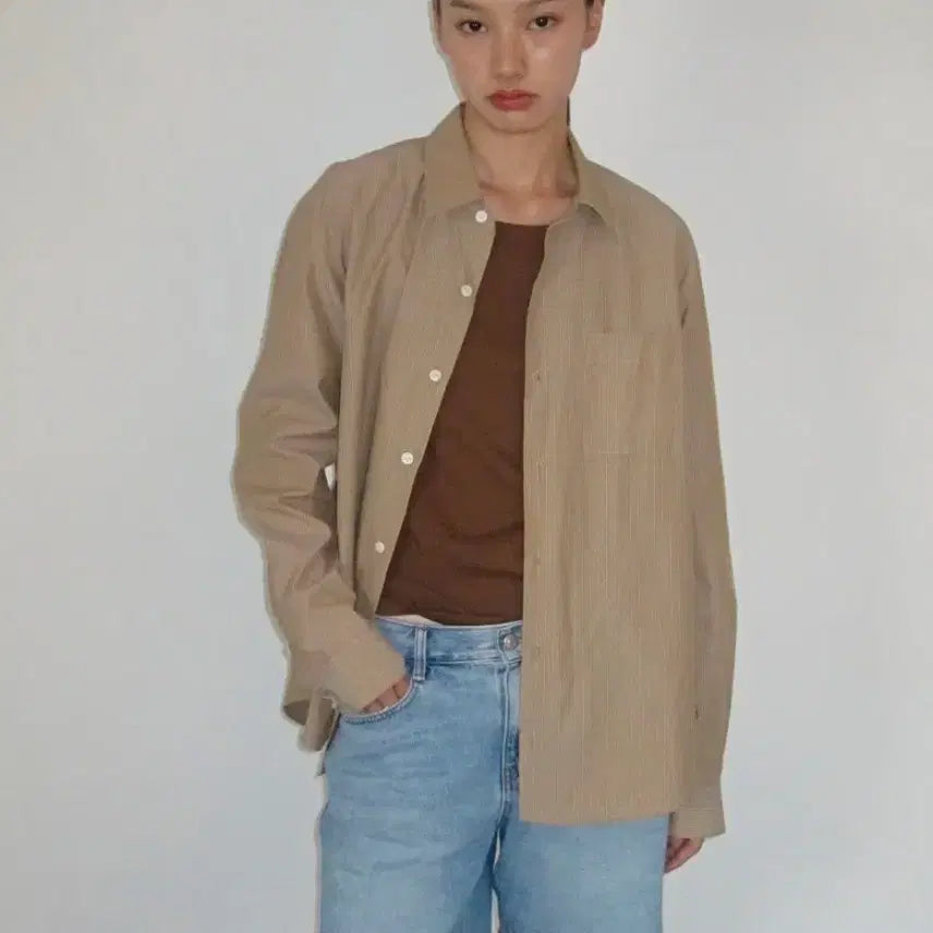 [BUNJANG] Holmes Classy Stripe Shirt / 포니테일 셔츠