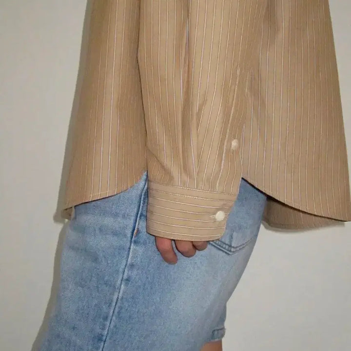 [BUNJANG] Holmes Classy Stripe Shirt / 포니테일 셔츠