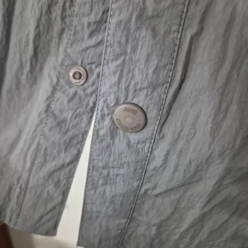 [BUNJANG] Jeep Mountain Hardware Gray Snap Button Short Sleeve Shirt / 지프 마운틴 하드웨어 반팔 셔츠 그레이 똑딱이 오픈형