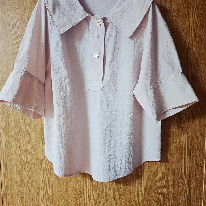 [BUNJANG] Sisley Shirred Blouse / 시슬리 빅카라 셔링 블라우스