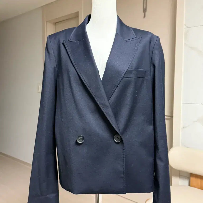 [BUNJANG] Anna Sui Navy Double Button Jacket / Anni Sui 안나수이 네이비 더블 버튼 자켓