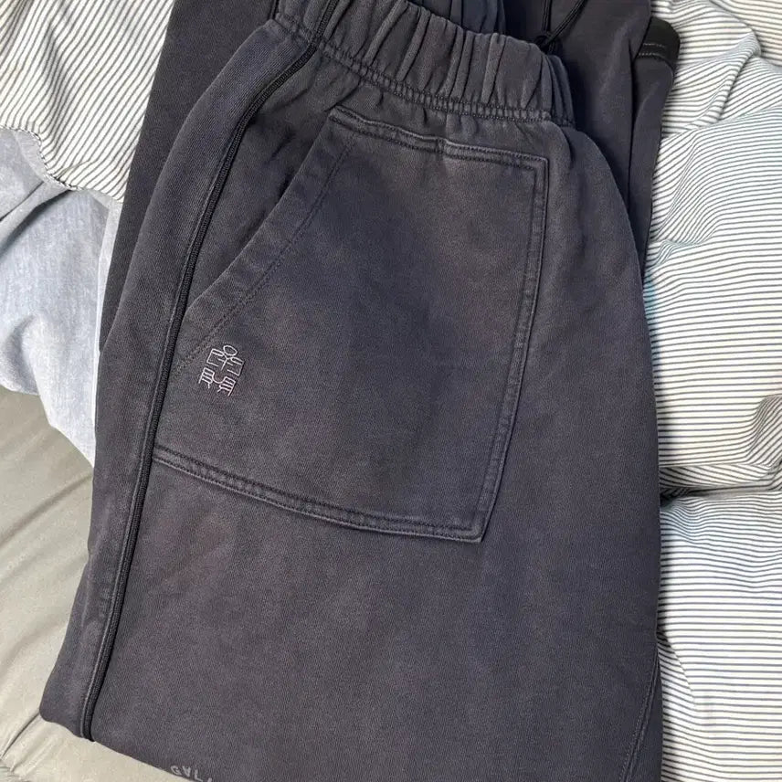 [BUNJANG] Polytelu Fatigue Dark Purple Navy Sweatpants / 2) 폴리테루 퍼티그 다크퍼플네이비 닼퍼네