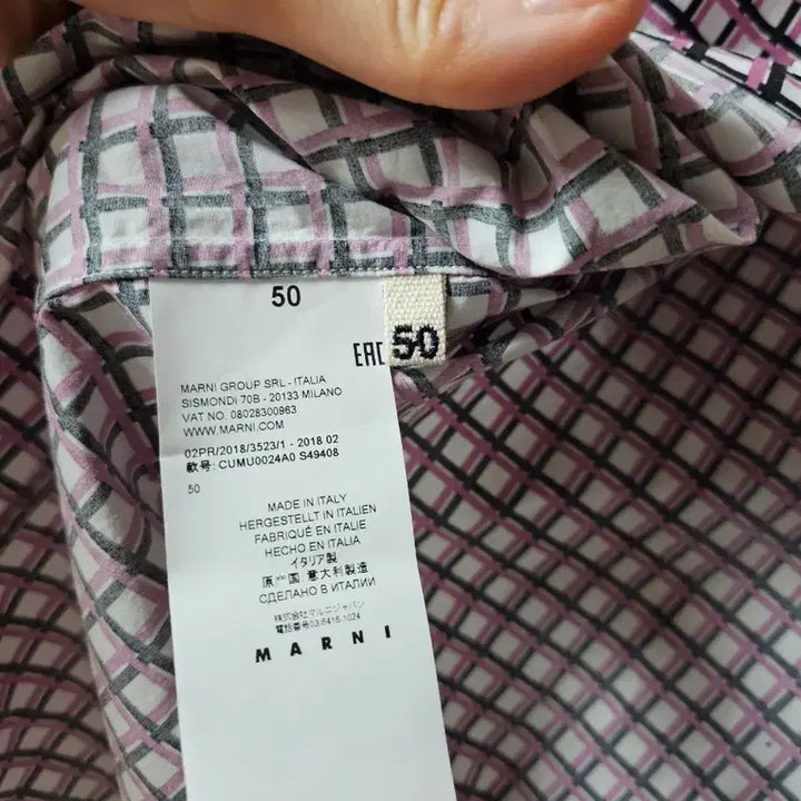 [BUNJANG] Marni Pink Check Shirt (Size 105) / 마르니 핑크 체크 셔츠105