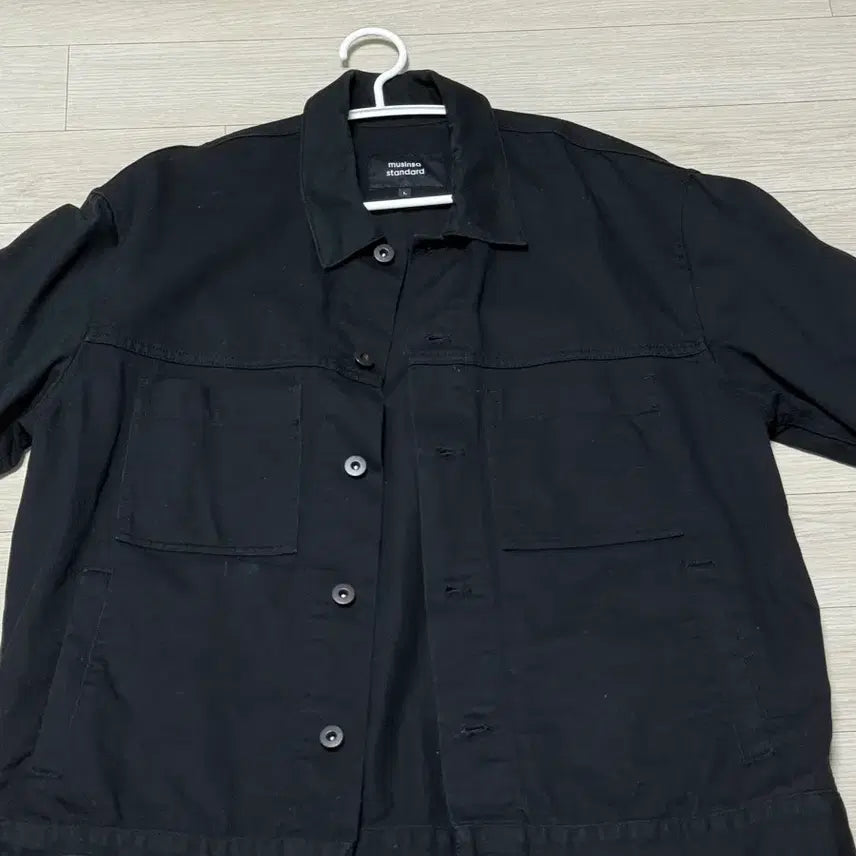[BUNJANG] Musinsa Standard Black Trucker Jacket / 무신사 스탠다드 블랙 트러커 자켓