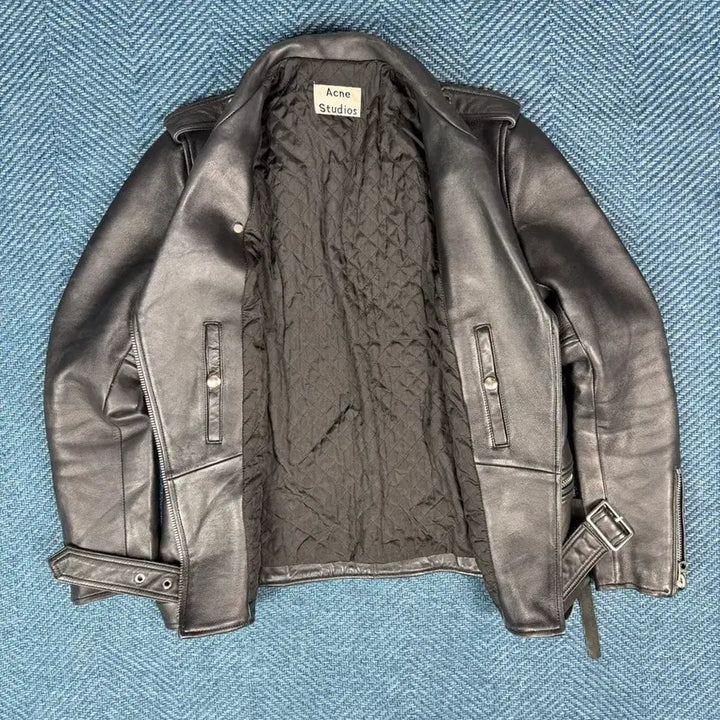 [BUNJANG] Acne Studios Black Leather Rider Jacket / 아크네 스튜디오 블랙 레더 라이더 자켓