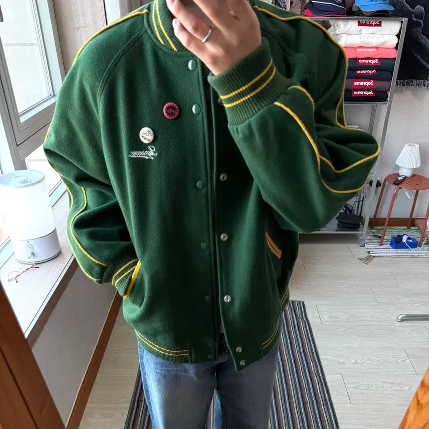 [BUNJANG] Supreme Jamie Reid Varsity Jacket / 슈프림 제이미 리드 바시티 자켓
