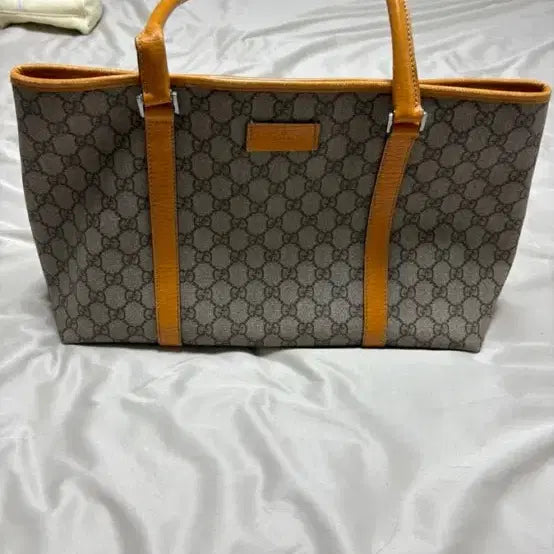 [BUNJANG] Gucci GG Logo Tote Bag Orange / 구찌 GG 로고 토트백 오렌지