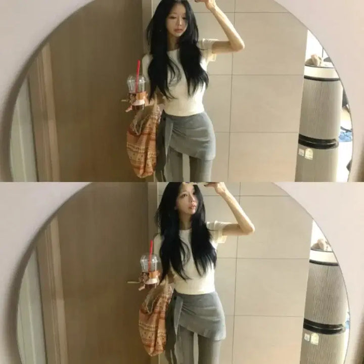 [BUNJANG] Chungsun Charcoal Training Pants / 청순 랩 찰랑 트레이닝팬츠 차콜 새옷