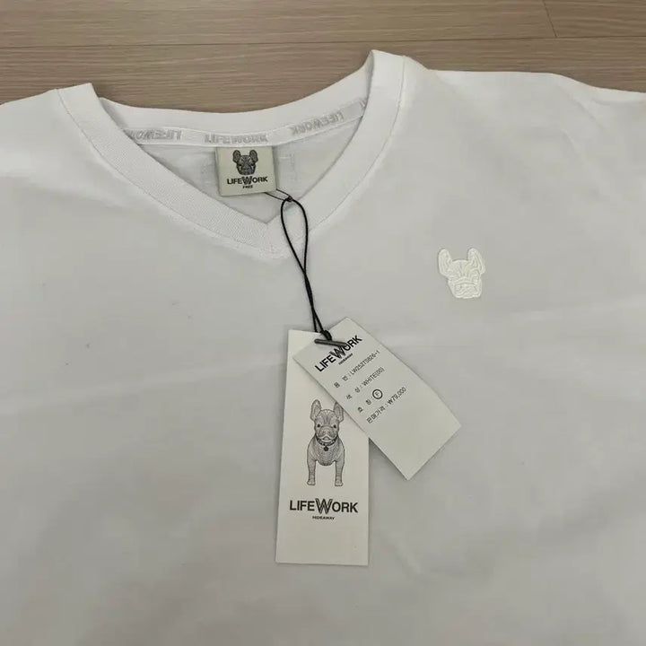 [BUNJANG] Life Work White T-shirt / 라이프워크 화이트 반팔 티셔츠