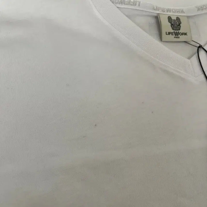 [BUNJANG] Life Work White T-shirt / 라이프워크 화이트 반팔 티셔츠
