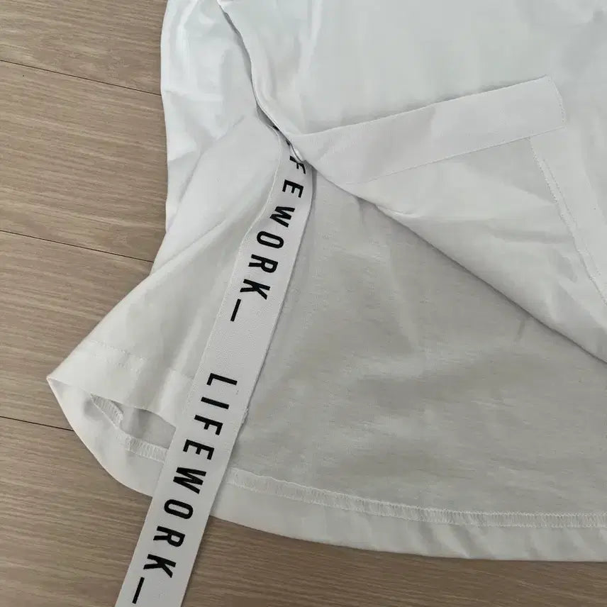 [BUNJANG] Life Work White T-shirt / 라이프워크 화이트 반팔 티셔츠