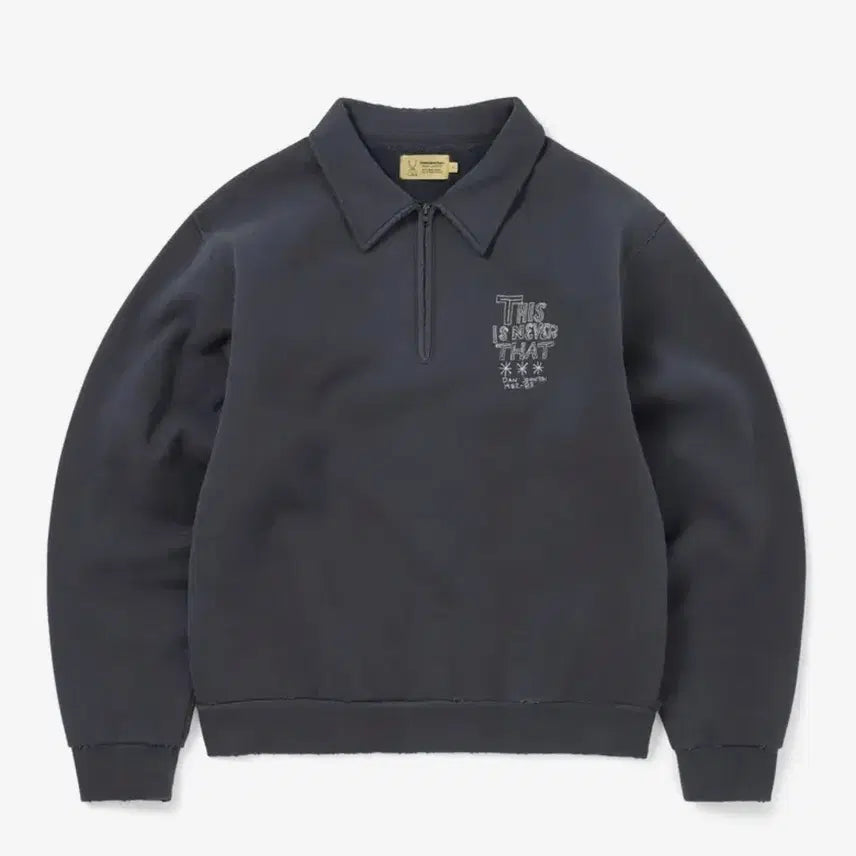 [BUNJANG] Thisisneverthat Daniel Johnston Half-Zip Sweatshirt L / (새상품) 디스이즈네버댓 다니엘존스턴 하프집업 스웻셔츠 L