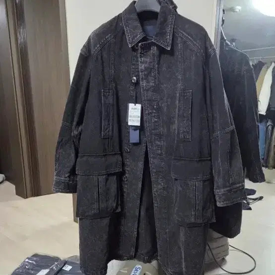 [BUNJANG] Juun.J Denim Car Coat - 50 Size / 준지 데님 카코트 50size