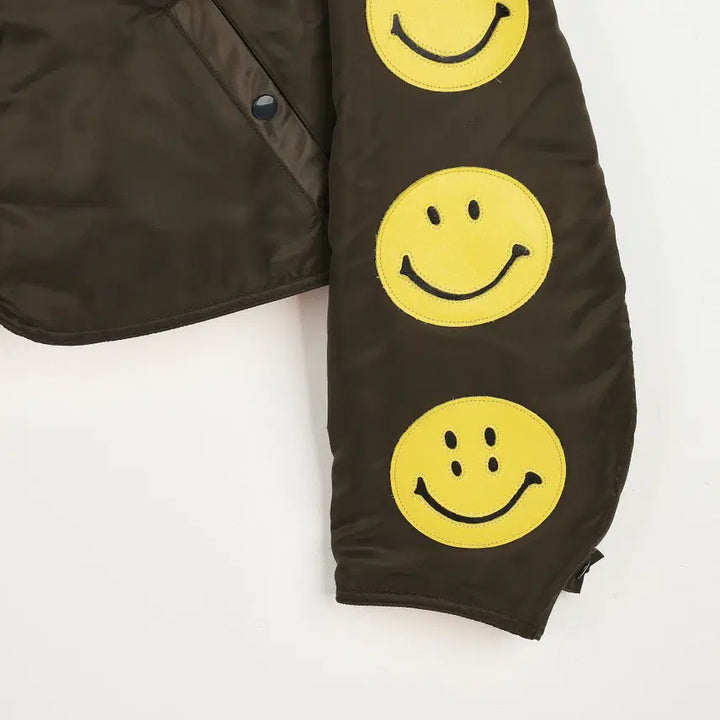 [BUNJANG] Capital MA-1 Nylon Flight Bolero Jacket / [3] 캐피탈 MA-1 나일론 플라이트 볼레로 해피