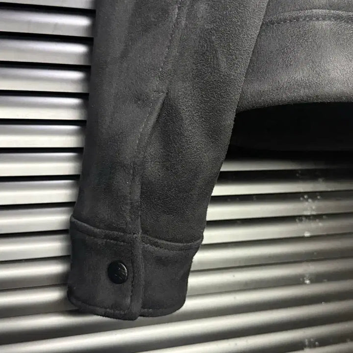 [BUNJANG] ZARA Suede Trucker Jacket / 자라 블랙 스웨이드 트러커 자켓 세무 가죽 레더 라이더 바이커 L 100