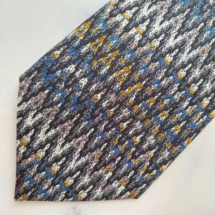 [BUNJANG] Missoni Silk Tie - Black Mix Pattern / 미쏘니 실크 블랙 믹스 패턴 넥타이 9.3cm S~A+등급 K2473
