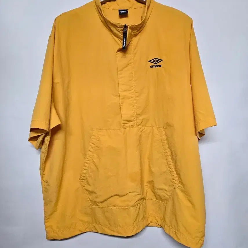 [BUNJANG] Umbro Short Sleeve Anorak Yellow 110 / 엄브로 반팔 아노락 옐로우 110