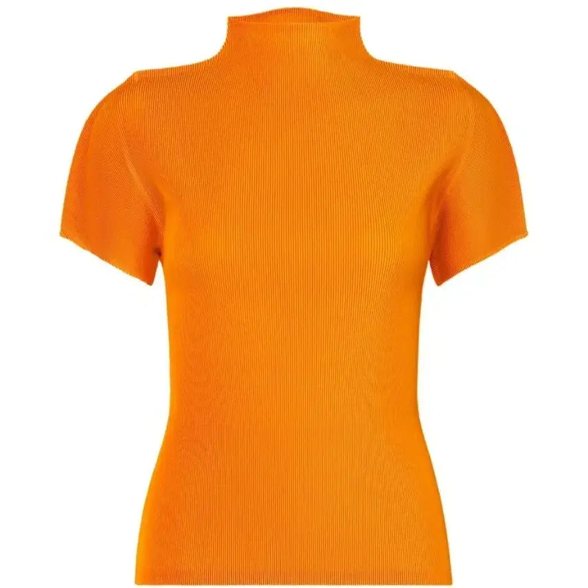 [BUNJANG] Pleats Please Mandarin Orange Pleated Top / 플리츠플리즈 4월 반목 미스트