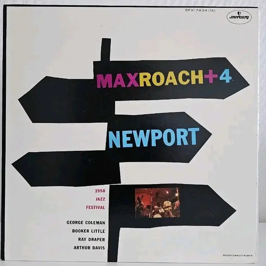[BUNJANG] Max Roach 4 Newport 1958 LP Record / 맥스 로치 4 Newport LP 레코드
