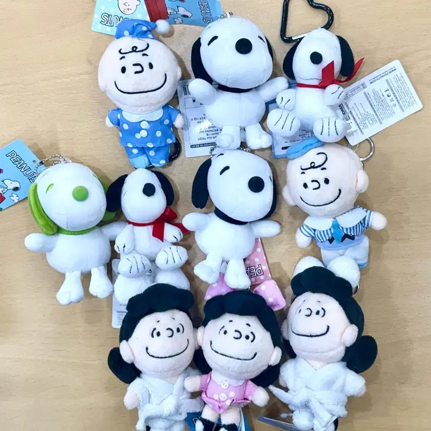[SOLD OUT] peanuts 스누피 찰리브라운 루시 인형 키링 가방열쇠고리 (개당