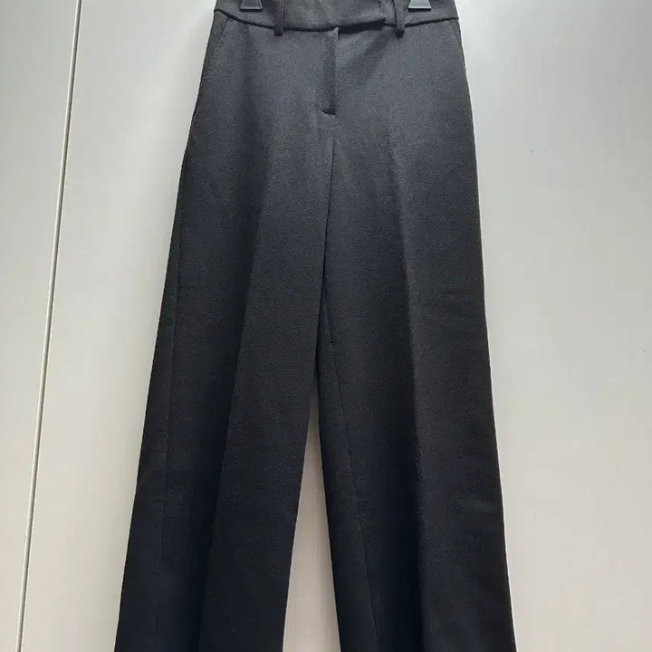 [BUNJANG] Black Wide Slacks Pants / 블랙 와이드 슬랙스 팬츠