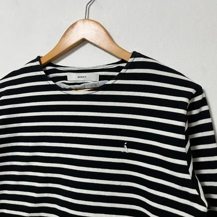 [BUNJANG] ASESIT Striped Long-Sleeve T-Shirt (Size 55-66) / 55-66 ASESIT 루즈핏 스트라이프 긴팔티 정품