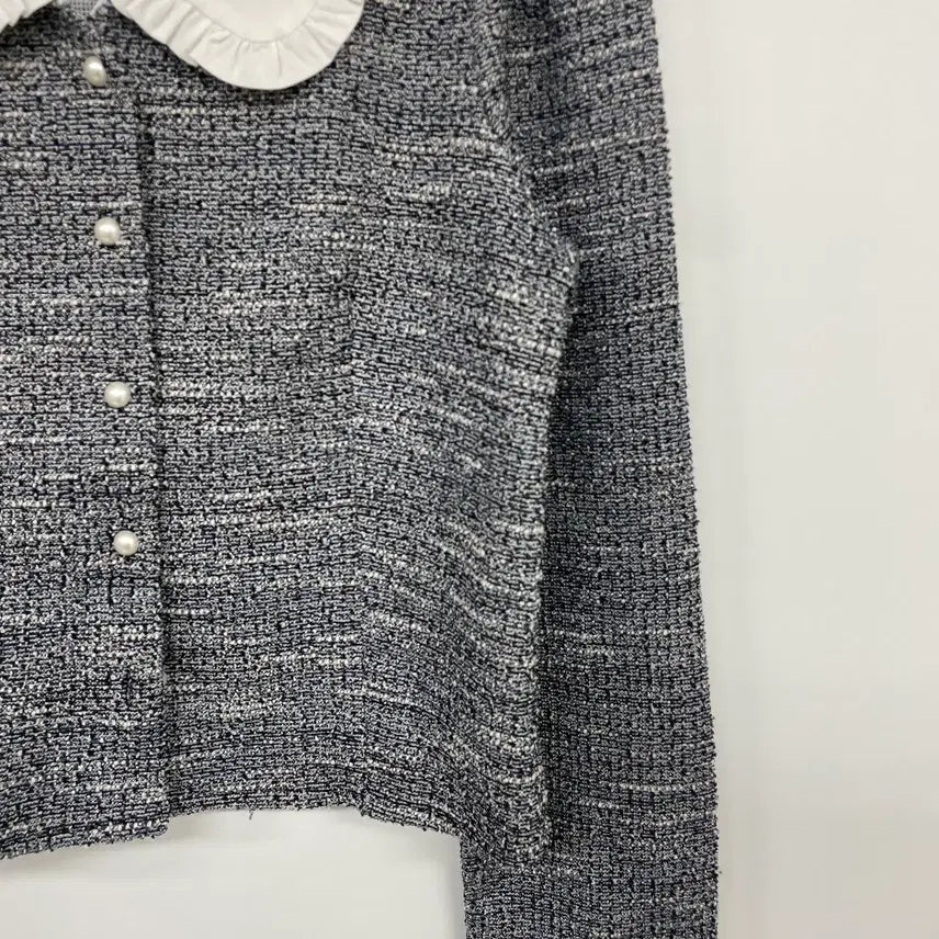 [BUNJANG] 8 Seconds Tweed Jacket Cardigan - S / 에잇세컨즈 트위드 자켓가디건 S
