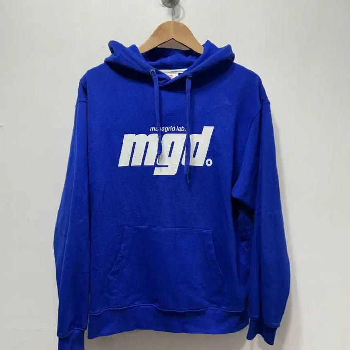 [BUNJANG] Managrid Blue Hoodie L / 마나그리드 파란색 후드티 L